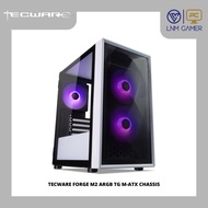 TECWARE FORGE M2 ARGB TG M-ATX CHASSIS - WHITE