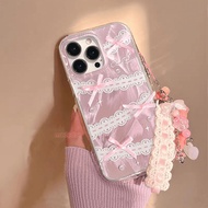 Creative 3D Ribbon Bow Feather Yarn Casing Huawei Honor X8C X9C X7C X5B 200 Pro X40 GT 5G X30 X9B X8