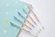 12 pcs/lot Creative 12 Colors Gel Pen 0.5mm Colour Ink Pens Marker Writing Stationery MUJI Style