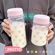 UMISTYDREAMUM9U Drinking Kettle, Large Capacity Transparent Water Bottle, Creative 400ml/600ml Pink 