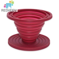 Collapsible Silicone Coffee Dripper Filter Reusable Cone Drip Cup Coffee Maker[Redkeev]