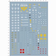 【水貼DECAL】#61622 PG 黑色三連星 渣古 MS-06R-1A ZAKU II Ver.2.0高達