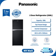 PANASONIC NR-BL302PK 2-DOOR TOP FREEZER REFRIGERATOR, Fridge, Peti Sejuk, 冰箱 (288L) NR-BL302PKMY ECONAVI, 4 Star,