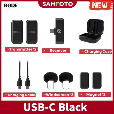 in stock RODE Wireless Micro 2-Person Ultracompact Wireless Microphone System with USB-C Connector (