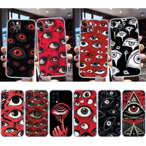 IM65 Spooky Scary Face Eyes Phone Case for LG K22 K30 K40 K40S K41 K42 K50 K50S K51 K51S K52 K61 K62
