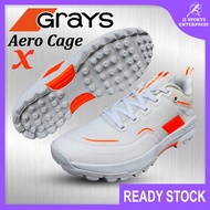 Grays Aero Cage X Hockey Shoes Kasut Hoki Turf Shoe Grays Hockey Shoe Kasut Padang White