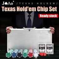 【WPT】Poker Chips Set Monte Carlo Texas Hold'em Poker Card 200/300/500Pcs Poker Set with box Casino c