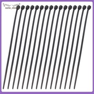 [marlon_edison.] 1000 Pcs Black nylon Cable Zip Tie Fasten Wrap 95mm x 2mm