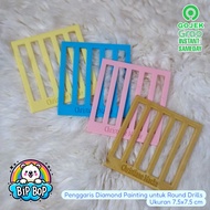 Diamond Painting Stencil Ruler for Round Diamonds Round Diamond Painting Ruler 7.5x7.5cm