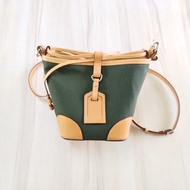 水桶包 方形帆布水桶包 真皮全手縫