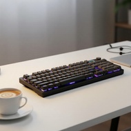 AULA S98pro , TFT 、、RGB 、PBT   Papan Kekunci Permainan Tanpa Wayar AULA S98pro dengan Skrin Warna TF