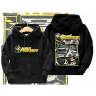 Children's Hoodie bus mania jet bus kids panda sweater bus telolet