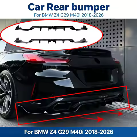 Car Rear Bumper Diffuser Splitter Spoiler for BMW Z4 G29 M40i 2018-2026 Lower Trim Canard Diffuser L