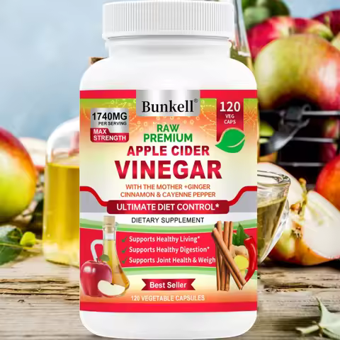 Apple Cider Vinegar Capsules-Max with Cinnamon Ginger Paprika Natural Detoxifier to Help Metabolism