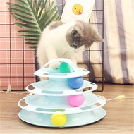 NOMI Cat Tower Ball Track 3 Layer Spinning Toy Kucing Mainan