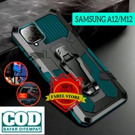 CASE HP SAMSUNG GALAXY A12/M12 CASING STANDING BACK KLIP HARD CASE HP ROBOT NEW COVER