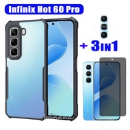 For Infinix Hot 60 Pro Shockproof Phone Case Infinix Hot 60i Hot 60 Privacy Tempered Glass Screen Pr