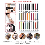 Sport Loop Watch Strap Huawei Watch GT Runner - 22mm Nylon Velcro Watch Strap