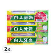 T.KI 白人 牙膏特特號 160g*3條+牙刷*3支 顏色隨機  2組