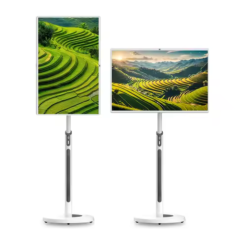 HD Mobile Tv Screen 27 Inch Smart Tv Unit Touch Display Portable Digital Stand Follow by Me Bestie T