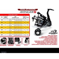 reel pancing maguro Avengers xt 6000 8000 power handel