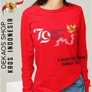 MERAH AUGUST 17 T-SHIRT 2024 RED WHITE INDONESIA HAPPY 79 YEARS INDEPENDENCE INDONESIAN T-SHIRT DEKA