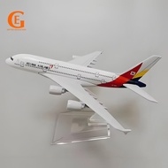 Asiana Airlines A380 Aircraft Model Korea Airbus 380 Airplane Plane Diecast Metal Model Decoration G