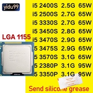 Intel Core i5 2400s 2500s 3330s 3450s 3470s 3475s i5-3570S i5 2380p 3350P CPU Quad Core empat Thread LGA 1155 Pin Desktop Processor 65W kuasa rendah