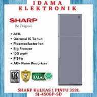 SHARP Kulkas 2 pintu SJ-450GP-SD