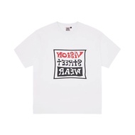 Men and Women Summer VISION Remake Series American Retro Mirror BOX Logo PrintedShort Sleeves T-shir