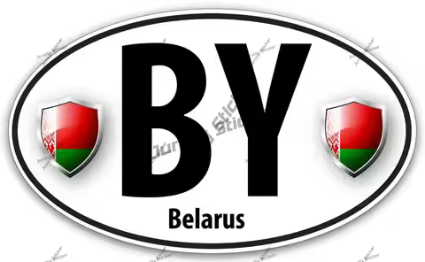 Belarus Flag Country Code Sticker World Flags Country Nations Car Laptop Wall Sticker Decal Truck Ca