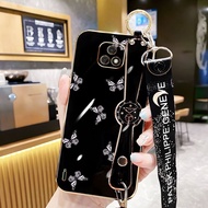 YBD Colorful Butterfly Phone Case For Motorola Moto E7 Plus E7 Power E7i Power 2021 Wristband Long H