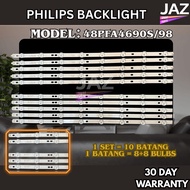 48PFA4690S/98 PHILIPS 48" LED TV BACKLIGHT(LAMPU TV) PHILIPS 48 INCH LED TV 48PFA4609S