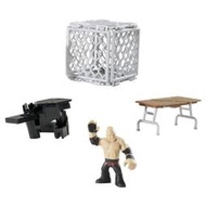 [美國瘋潮]正版 WWE Kane Crash Cage Playset Rumblers Q版地獄鐵籠戰迷你公仔特價中