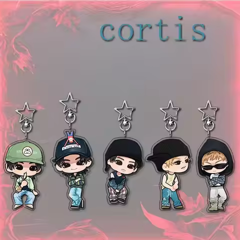 Cortis Acrylic Keychain Korea Idol Star Buckle Celebrity DIY ACG Support Student Cartoon Backpack Ex
