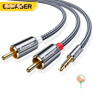 PEONY-HOME RCA Cable Tablets Speaker Cable Adapter Cable Converter 3.5mm jack to 2RCA