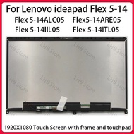 14" Touch Screen For Lenovo ideapad Flex 5-14ALC05 14ARE05 14IIL05 14ITL05 LCD Display Digitizer+Wit