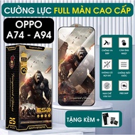 Oppo A74 - Oppo A94 tempered glass full screen transparent