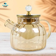 One Two Cups Teapot Pitcher Teapot Heat Resistant Borosilicate Fire 1L - BR-383