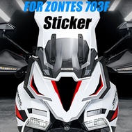 Motorcycle Fairing Sticker Decoration Reflective Cool Front Pull Headlight Decals For ZONTES 703F F7