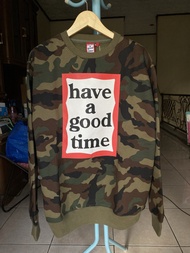 Have a Good Time (HAGT) Crewneck Camo BARU & ORIGINAL 1000%