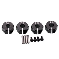 Metal 12mm Hex Hub Spacer 7mm Thickness 4 PCS for RC Car