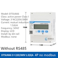 【Stylish】 Chint Multifunction Power Programable V A W Kwh Dtsu666 Rs485 Energy Meter 1 / 3 Phase 220