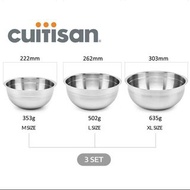 CUITISAN 韓國製 加厚不鏽鋼攪拌碗打蛋盆 烘焙用品 廚房用品 SUS 304 Mixing Bowl Set
