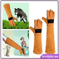 [PrettyiaMY] Pet Handling Gloves Anti-Scratch Protective Gloves Cleaning Glove Comfortable for Veterinarians Zoo Staff