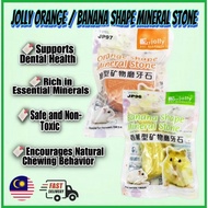 Jolly Orange & Banana Shape Mineral Stone Gnawing Stone / Small Animal Mineral Stone Cube/Molar Ball