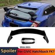 For Honda Civic FK7 10th Hatchback 2016-21 Rear Trunk Spoiler Wing Tail Tuning Accessories Body Kit 
