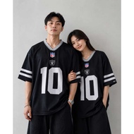 Oversized Jersey Mesh Giant and Raiders Black Mc.F supply co