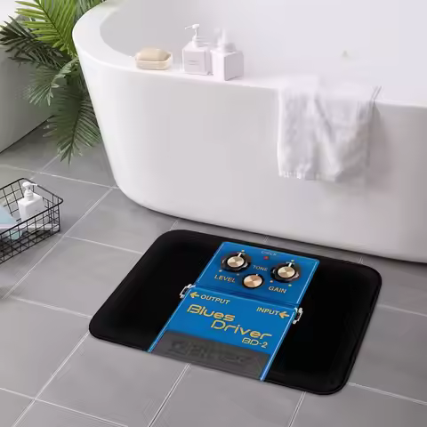 Boss Blues Driver BD-2 Overdrive Bluesbreaker Guitar Pedal Dirty Non-slip Doormat Floor Mat Carpet R