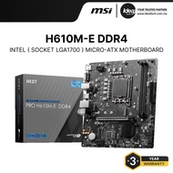 [CPU + MOBO BUNDLE ] MSI H610M-E DDR4 + I5-12400F (TRAY UNIT) | INTEL LGA1700 | 2X DDR4 RAM SLOT | M